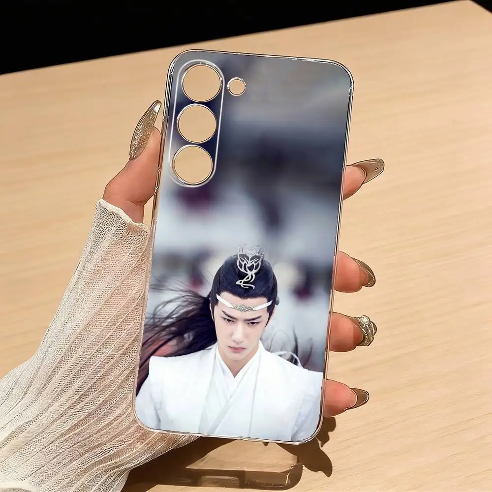 Фото Чехол для телефона Wang Yibo The Untamed Lan Wangji для Samsung S25, S24, S21, S22, S23, S30, Ultra, S20, Plus, Fe, Lite, прозрачный чехол. №4