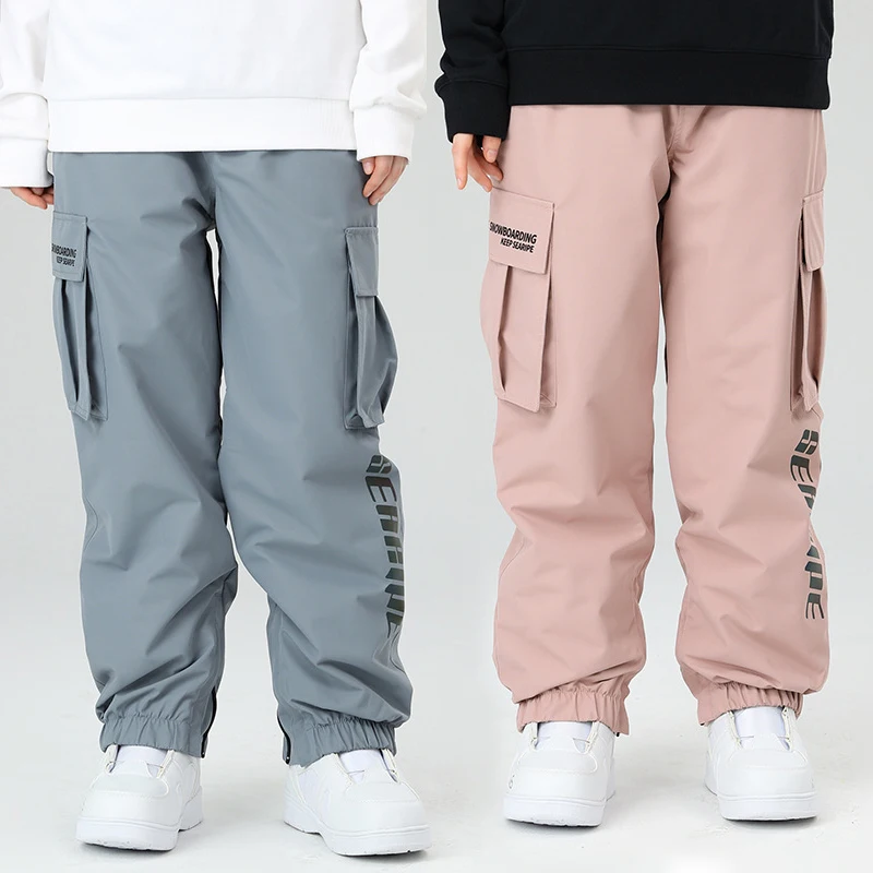 

Новинка 2022, лыжные штаны для женщин и мужчин, штаны для горного туризма и сноуборда, комбинезоны, лыжные костюмы, ветрозащитные водонепроницаемые лыжные брюки свободного кроя