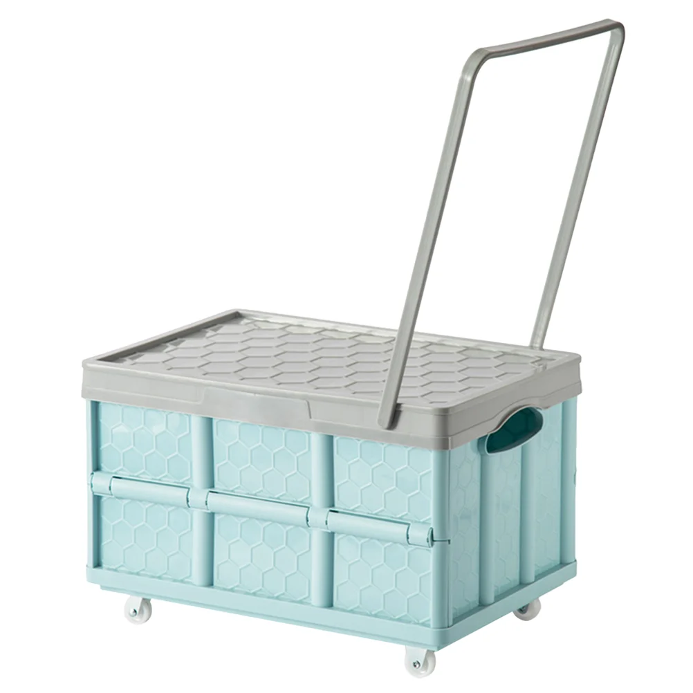 

Storage Folding Crate Box Collapsible Bins Rolling Stackable Foldable Container Camping Gallon Utility Boxes Basket Crates Cart