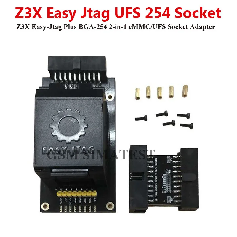 Переходник Z3X Easy-Jtag Plus UFS EMMC BGA254 разъем BGA-254 254(EMMC + UFS) для легкий JTAG BOX - купить по