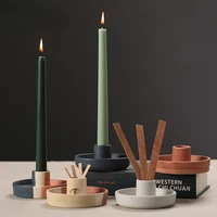 vilead ceramic candle holder figurines nordic modern candlestick oranment home living room porch desktop decoration gift