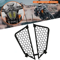 for 390 adv 390adventure motorcycle headlight guard protector grille grill cover lamp cover for 390 adventure 2019 2021 2020