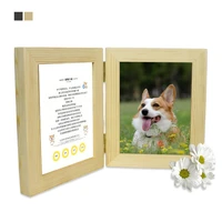 memorial pet urn photo frame wooden dog cat passed away cremation memorial box wear resistant not moldy home to commemorate
