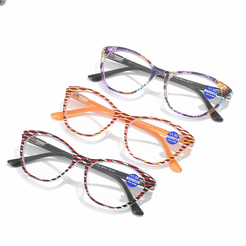 

Женские очки для чтения с защитой от синего света, очки для чтения с модной оправой с принтом, очки для чтения для защиты глаз при пресбиопии от + 1,0 до + 4,0