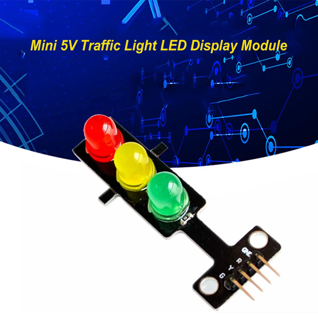 

Модуль 5 мм красный желтый зеленый RGB светодиодный мини-диод светофорный сигнал Выходная модель строительные блоки аксессуары DIY проект