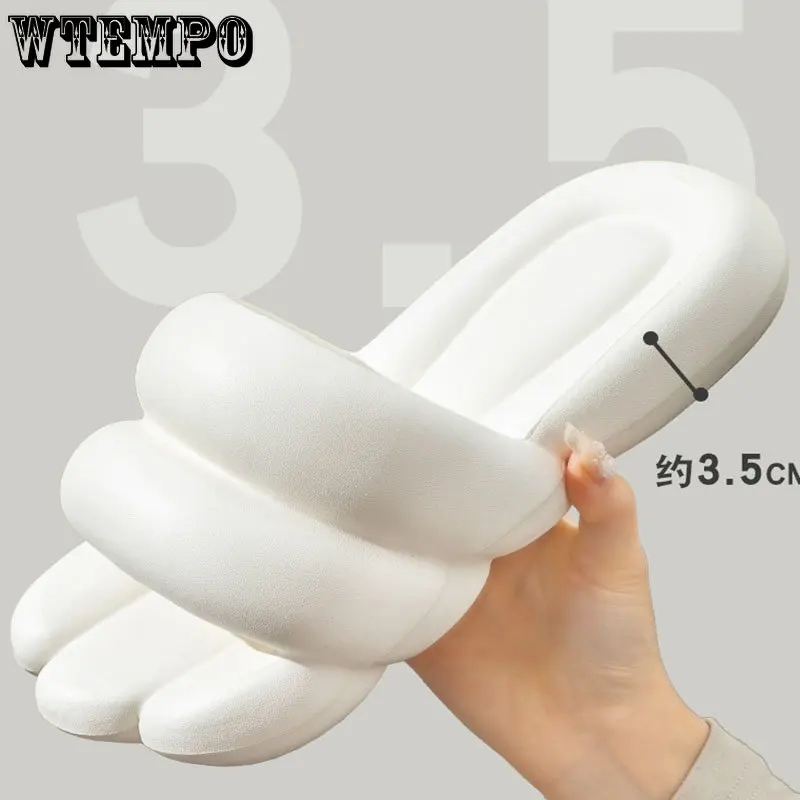 WTEMPO Fashion Slippers Non-slip couple Sandals Summer Slide Shoes EVA Outdoor Beach Soft Thick Platform Flip Flops Dropshipping