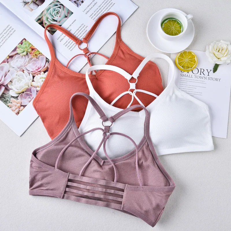 

Women Tube Top Seamless Bra Solid Color Bandeau Crop Top Female Push Up Padded Bralette Wireless Top Lingerie