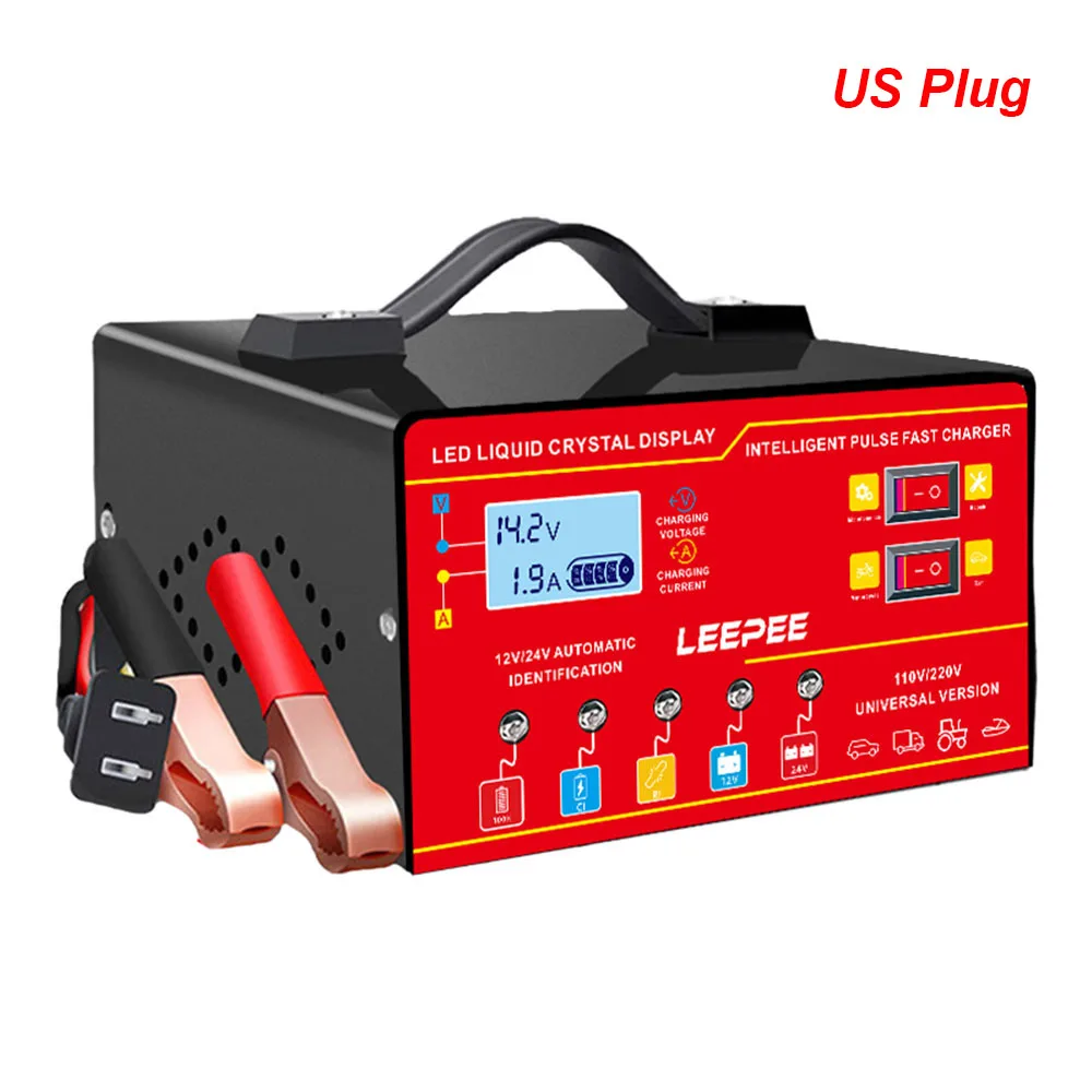 

Умное Устройство Для Восстановления Аккумуляторов 12В 5А/24В 3А, Цифровой Тестер