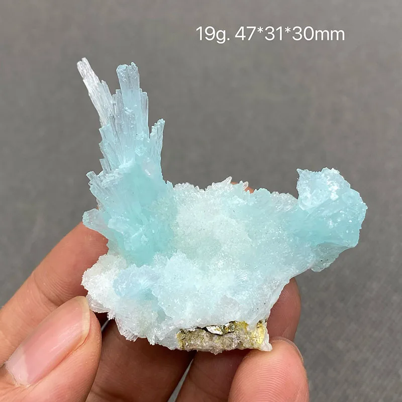 

100% natural blue aragonite crystal gem ore specimens free shipping