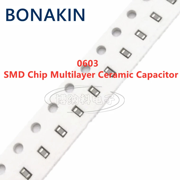 

100PCS 0603 820PF 50V 100V 250V 5% 821J C0G 1608 SMD Chip Multilayer Ceramic Capacitor