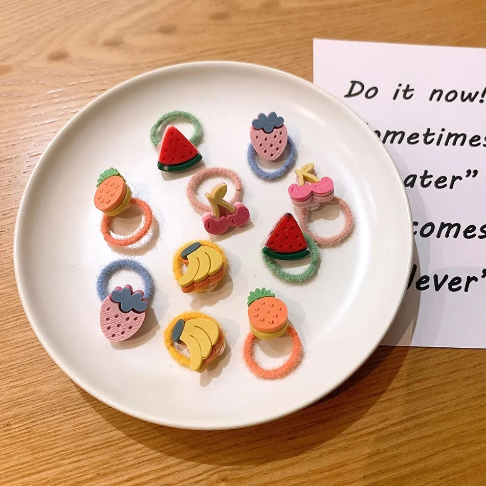 10 шт./упаковка Детские эластичные резинки для волос