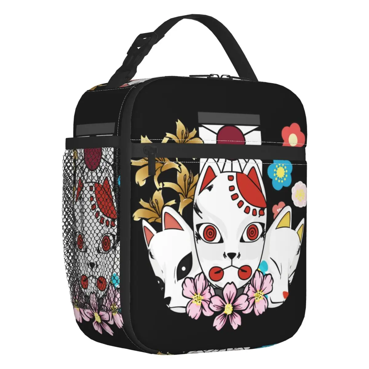 

Kitsune No Yaiba, термоизолированная сумка для ланча, женская сумка для ланча с рассеянным демоном мангой, многофункциональная школьная коробка для еды