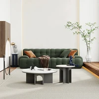nordic fabric sofa combination 3 person direct row creative new italian light luxury small family italian sofa living room