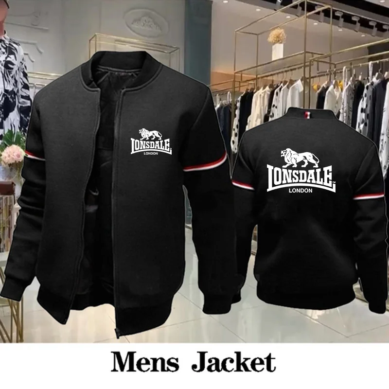 

Высококачественная модная мужская куртка с длинным рукавом, кардиган на молнии, свитшот, куртка, повседневная мужская стандартная куртка, ...