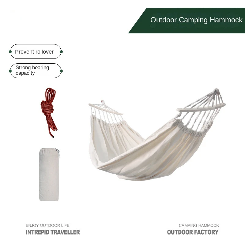 

h-Single Double Hammock Outdoor Camping Swing Camping Folding Bed