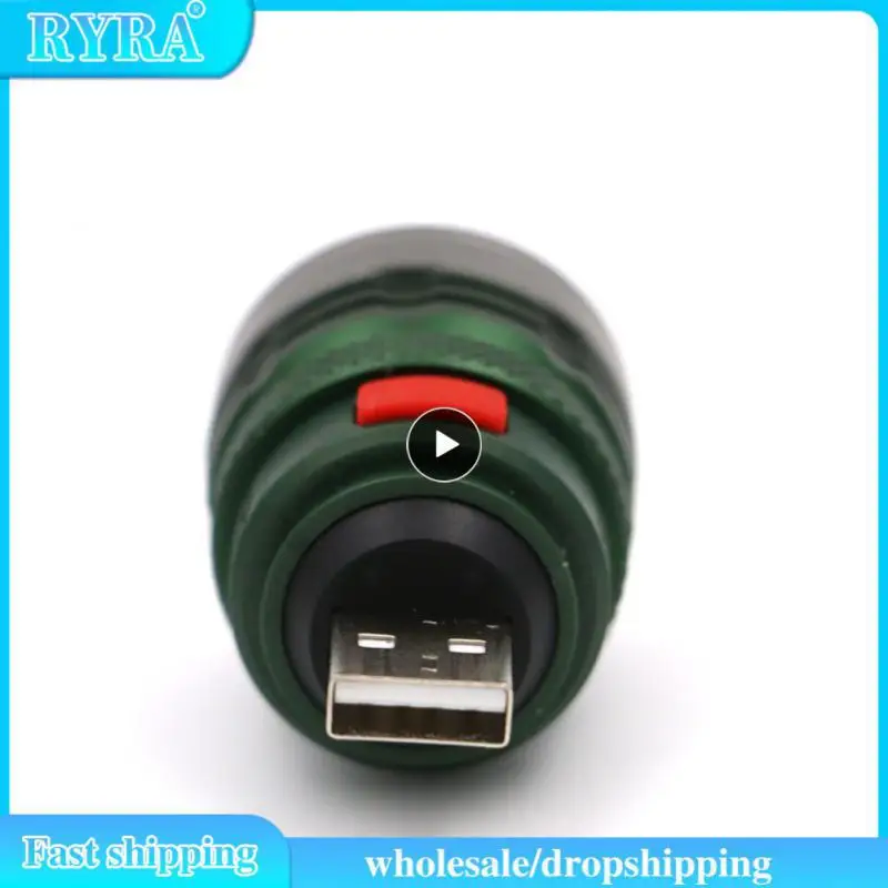 

Charging Interface Handy Pocket Flashlight Portable Mini Zoomable 3 Modes Torch lamp lanterna For Riding Camping Night Walk