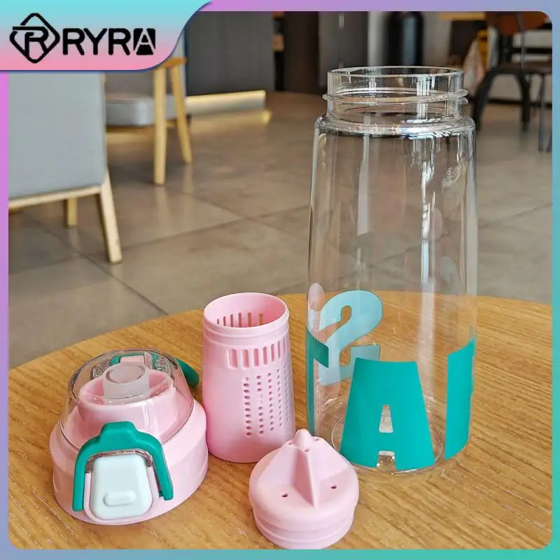 Summer With Filter Juicing Cup Bounce Cover Direct Drinking Cup Sealed And Leak-proof Tea Maker Drinkware Fashion Portable