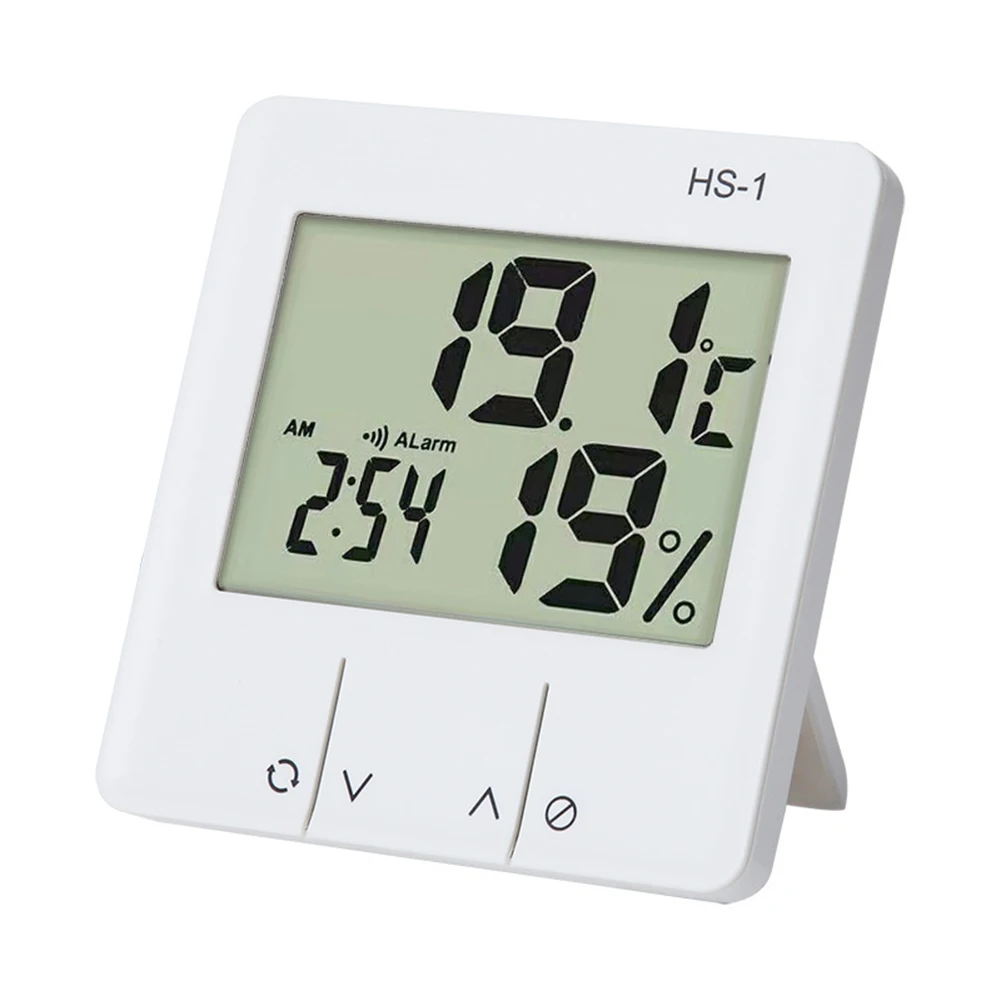 

Electronic Digital Temperature Humidity Meter LCD Indoor Baby Room Thermometer Hygrometer Weather Station Clock