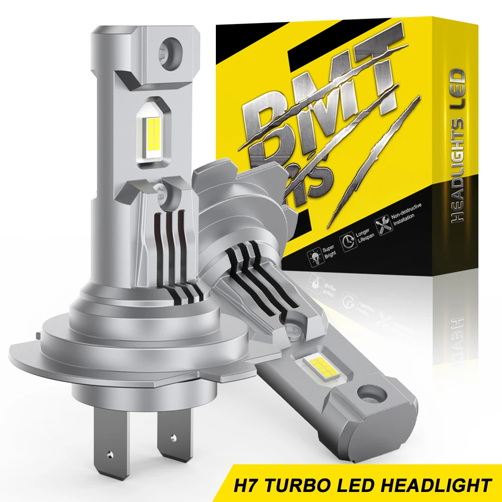 

2 шт., Автомобильные светодиодные лампы 2023 лм 6500 К 12 В с вентилятором