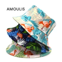amoulis buket hat for women summer mens fisherman hat fashion sun hat outdoor sun protection double sided beach caps unisex