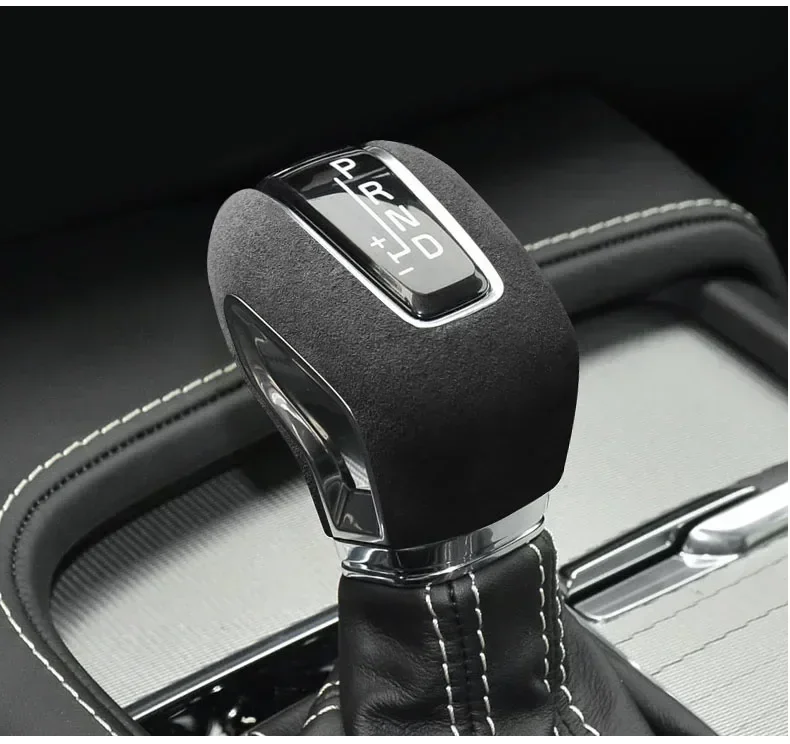 

Замшевый автомобильный рычаг переключения передач из алькантары, ручка переключения передач, персонализированный модифицированный корпус для Volvo XC60 XC90 S60 V60 S90 V90