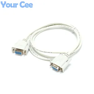 New Serial Null Modem Cable DB9F to DB9F Female to Female DB9 Connector RS232 to RS-232 HDPE Insulation Design UL Standard