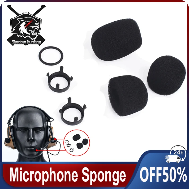 Тактические аксессуары для наушников WADSN губки микрофона запасные части