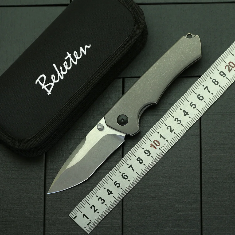 Складной нож BEKETEN Sailfish лезвие M390 титановая ручка для кемпинга охоты выживания
