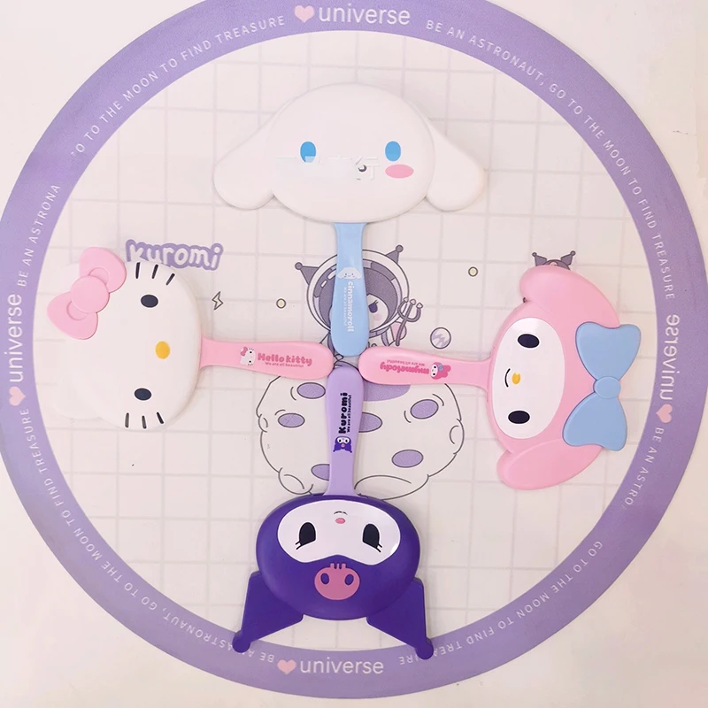 Зеркальная расческа Sanrio для девочек и студентов встроенная зеркальная в