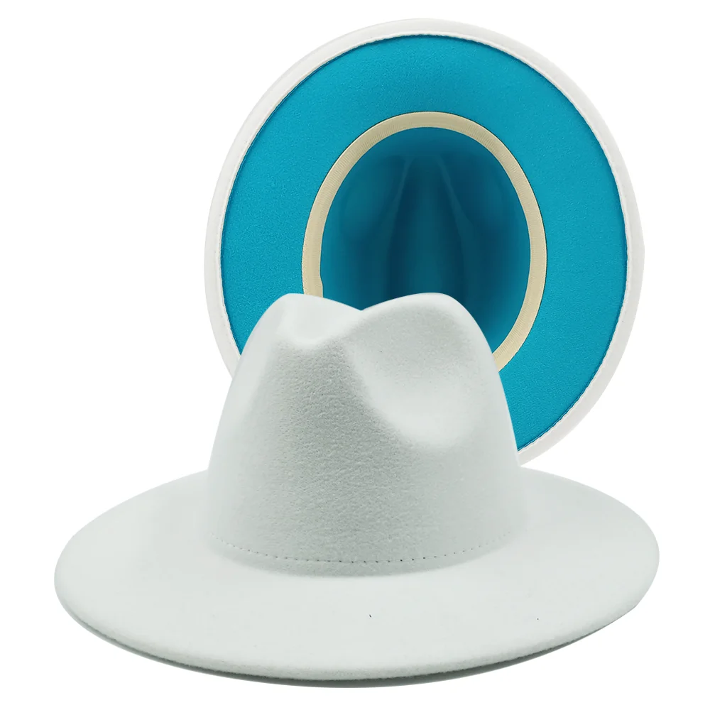 Фетровая Шляпа Унисекс двусторонняя Регулируемая фетровая шляпа желтого и