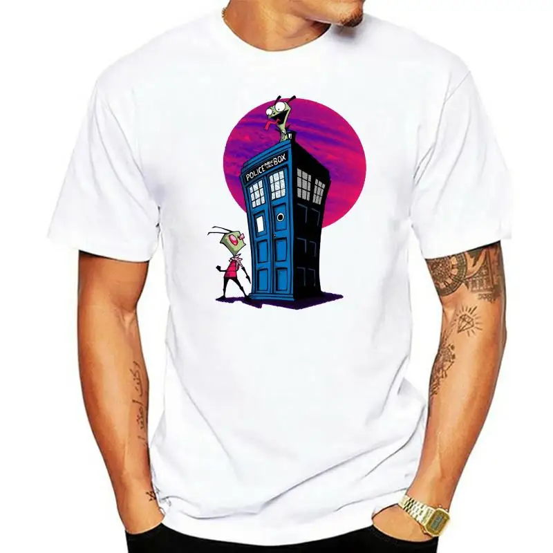 Новая повседневная футболка Nesth Invader Zim компьютерная с коротким рукавом хлопковые