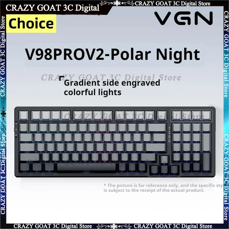 Механическая клавиатура VGN V98 Pro V2 проводная Беспроводная Bluetooth с тремя режимами