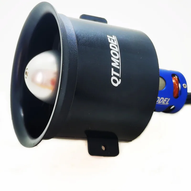 

QTMODEL 70 мм 12 лезвий EDF Set CW CCW с 2963 2100KV 6S внутренний роторный двигатель для RC самолета с фиксированным крылом DIY части