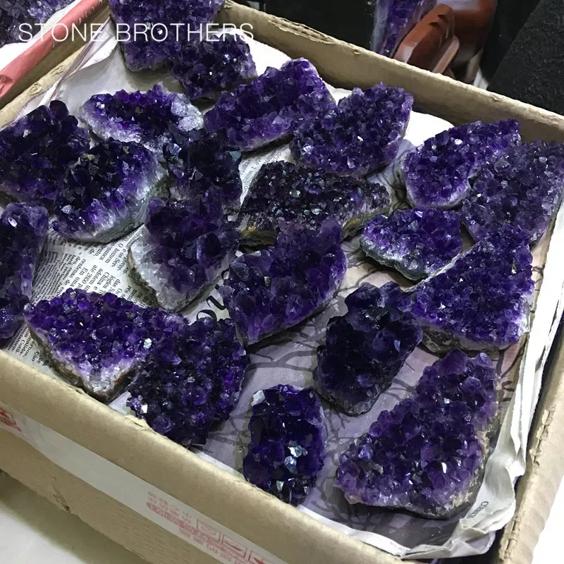 

100g-300g Natural Raw Amethyst Quartz Purple Crystal Cluster Healing Stones Specimen Home Decoration Crafts Decoration Ornament