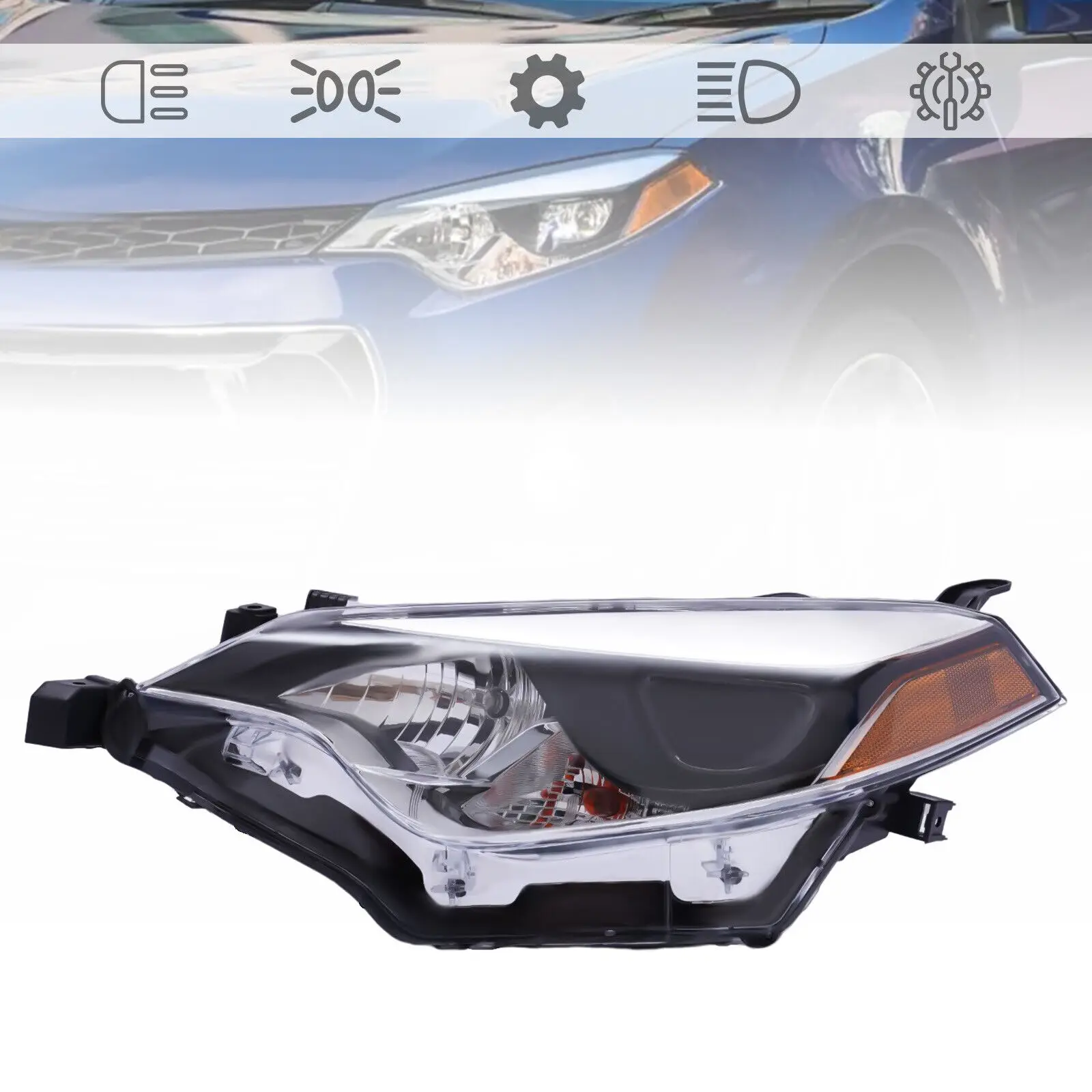 

Лампы головного света для Toyota Corolla 4-Door Sedan 2014-16