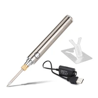 soldering iron kit 5v 8w mini electric soldering irons tools equipment usb charging adjustable temperature with stand