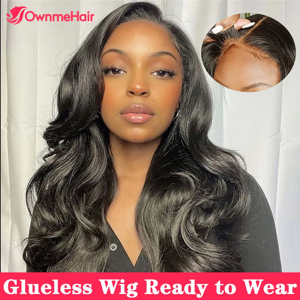 

Glueless Wig Human Hair Body Wave 13x4 Lace Frontal Wigs for Women Body Wave Pre Plucked Ready to Go Bleached Knots Pre-cut Lace