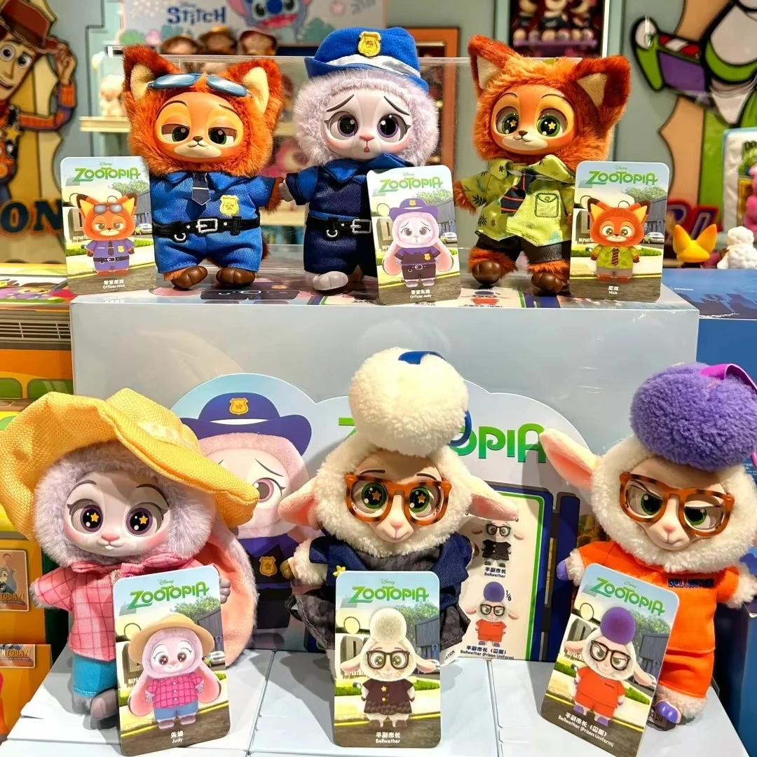 Фото Zootopia слепая коробка Zootopia Nick Judy Growth Journey фигурка плюшевая виниловая кукла Mystery Box аниме фигурка коллекция ModelToy №3