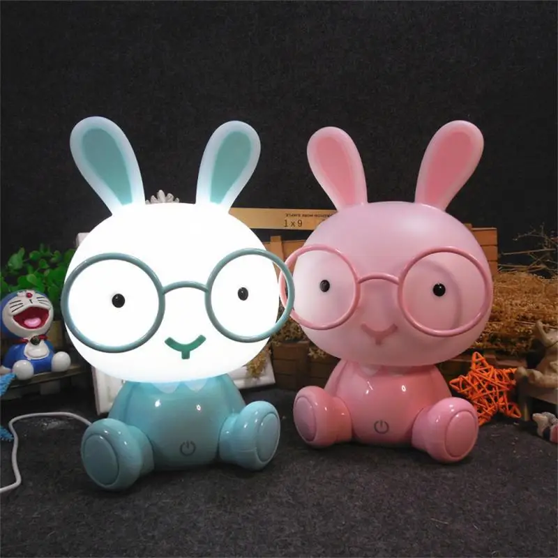 

Usb Desk Lamp Cute Rabbit Animal Durable And Safe Led Table Lamp Christmas Gifts Baby Bedroom Bedside Eye Protection Desk Lamp