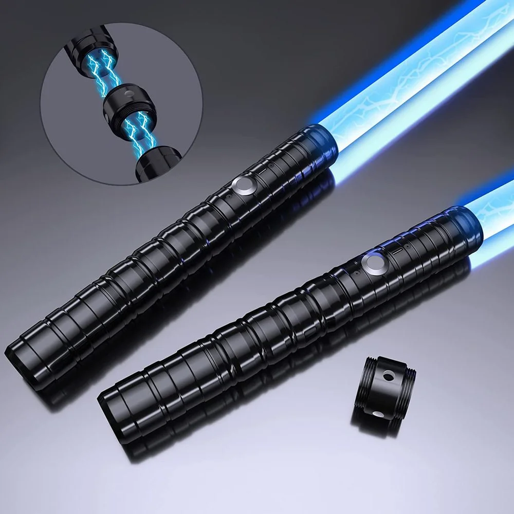 

2 Pcs Light Saber7 Colors Changeable Light Sword with Rechargeable Batteries Dueling Light Sabers with Sound for Teenager Adult