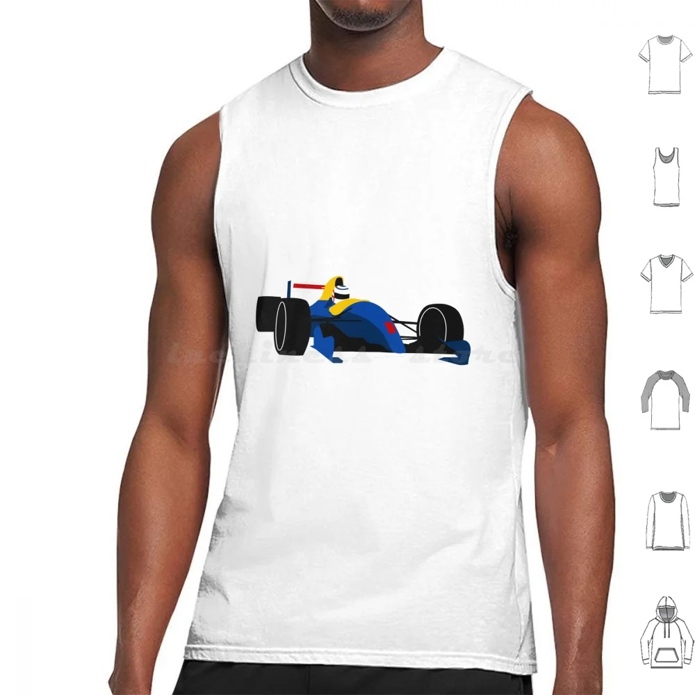 

90'S Car Tank Tops Print Cotton