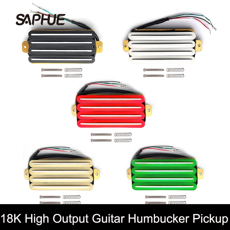 

Hot Rail 2-Dual Blade Electric Guitar High Output Track Type Four Coil Humbucker Pickup Black/White/Ivory/Green/Red