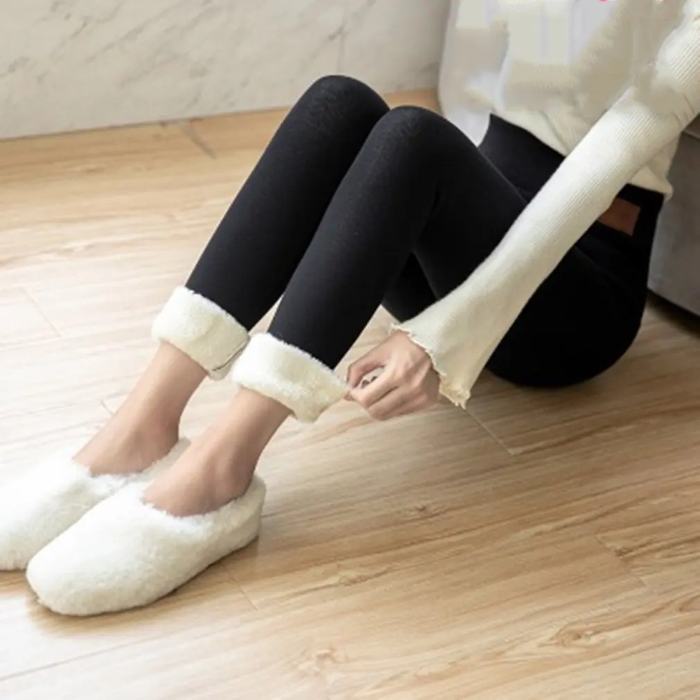 

High Waist Spandex Warm Pants Winter Skinny Thick Velvet Fleece Girl Leggings Women Trousers Pants For Women Leggings