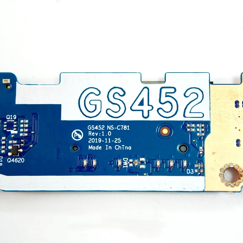 Фото Плата аудиоинтерфейса, кнопки питания и считывателя SD-карт GS452 NS-C781 для ноутбуков Lenovo Ideapad 3 14IML05, 14IIL05, 14ITL05, полностью протестирована, исправна. №4