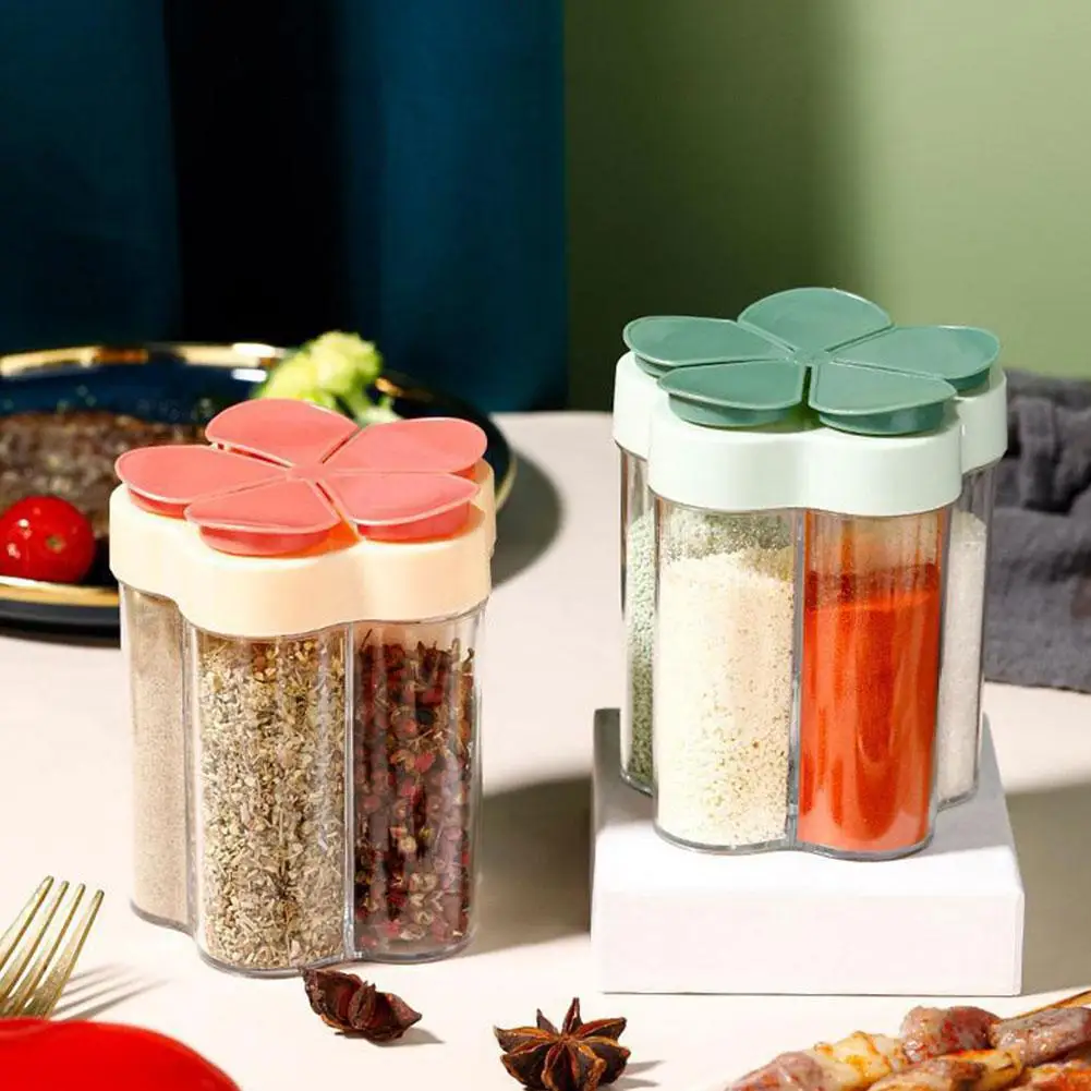 

Seasoning Bottle Organizer Spice Shakers Seasoning Outdoor Tools Plastic Container Container Camping Jar Cooking Seasoning K7P2