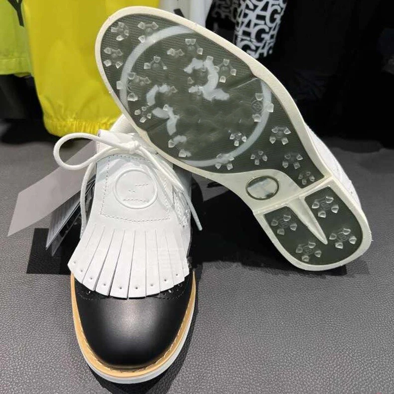2022 new golf ladies British style shoes fashion casual comfortable waterproof non-slip Golf sports women's shoes fastening nail