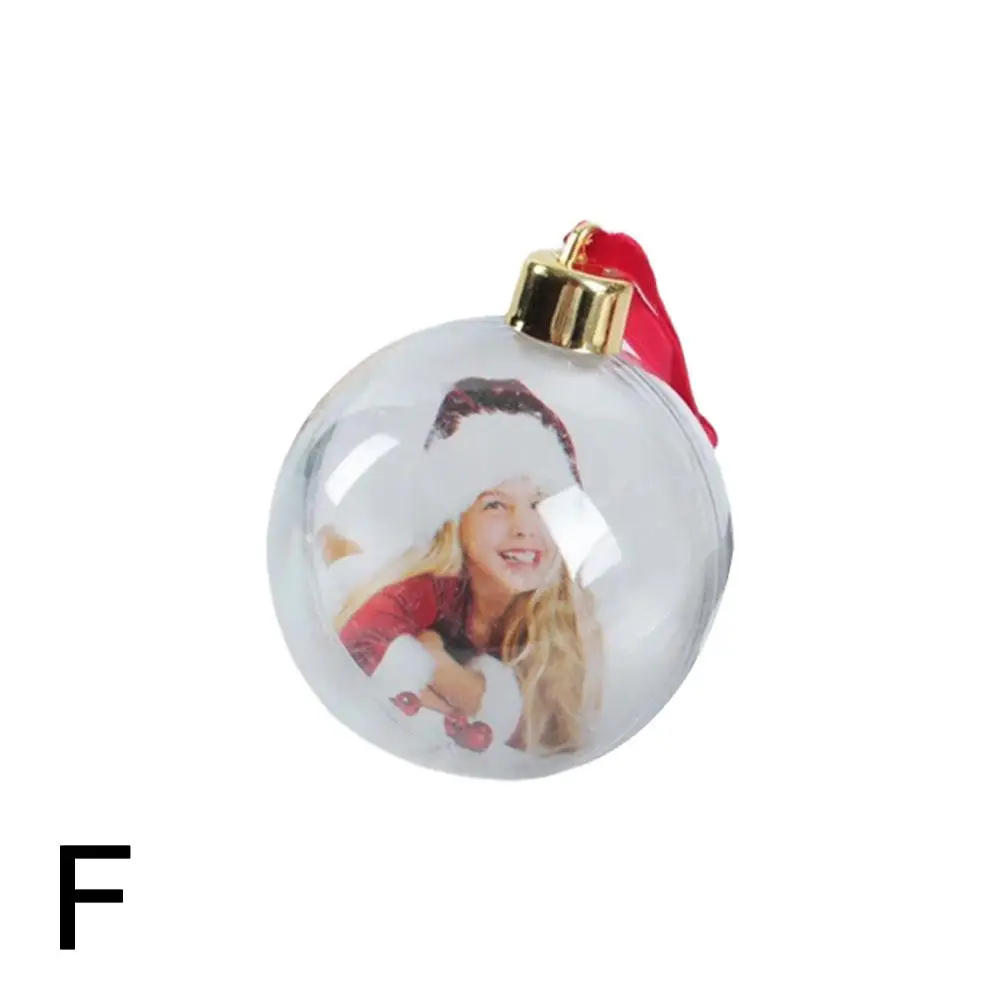 Рождественский прозрачный шар для фото персонализированный рождественский