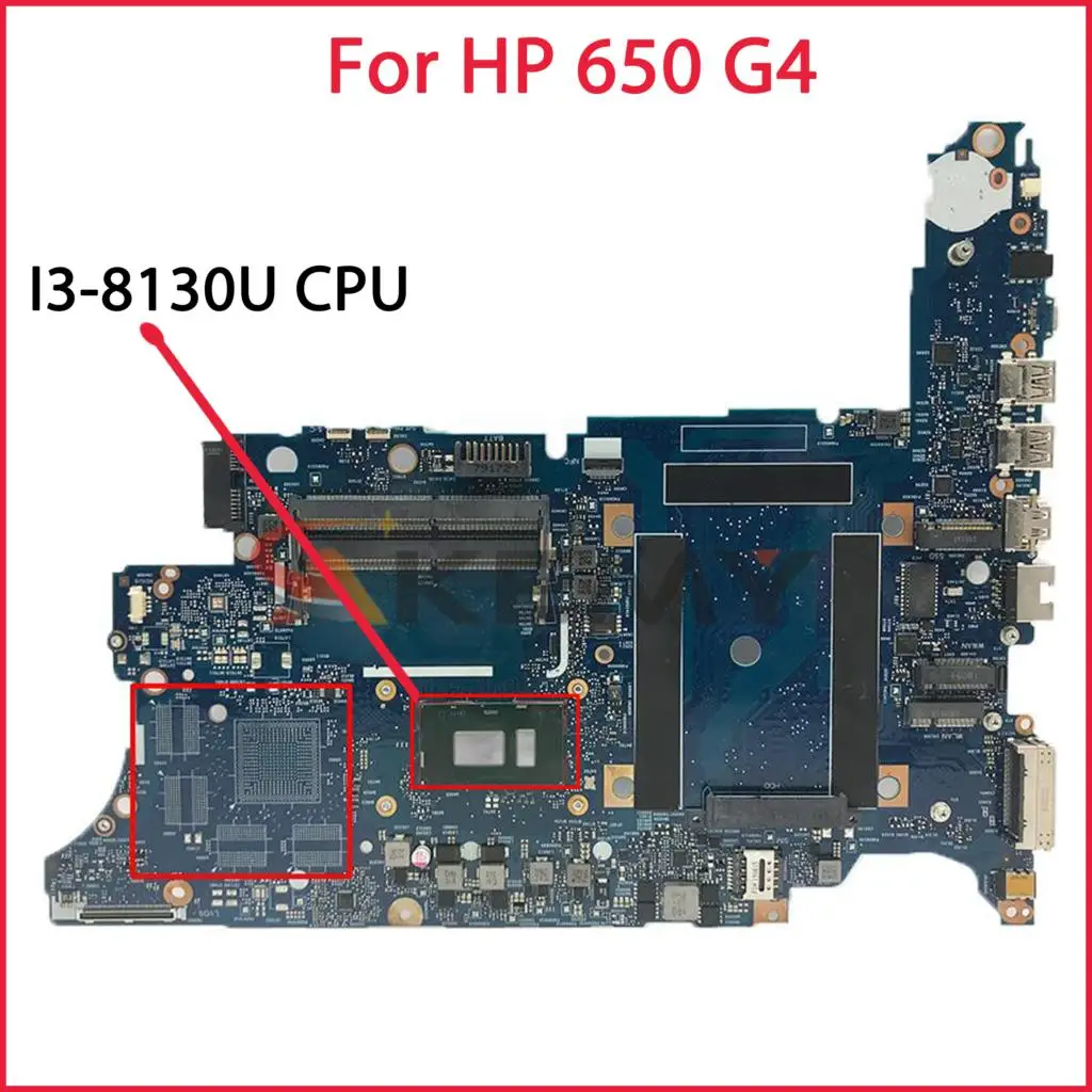 

L27307-601 6050A2930001-MB-A01 For HP ProBook 650 G4 HSN-I14C Laptop Motherboard L27307-001 With I3-8130U DDR4 100% Tested OK