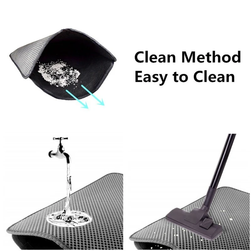 Двухслойный коврик для кошачьего туалета подстилка средство удаления брызг дома