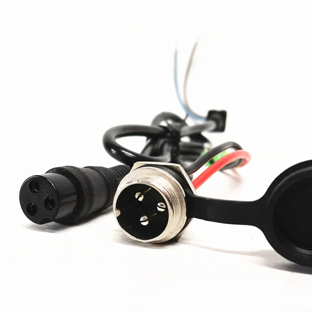 

Полезный разъем для зарядного кабеля, аксессуары для зарядки аккумулятора, Электрический скутер, встроенный разъем, пластиковый + металлический порт